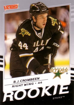 #230 B.J. Crombeen - Dallas Stars - 2008-09 Upper Deck Victory Hockey