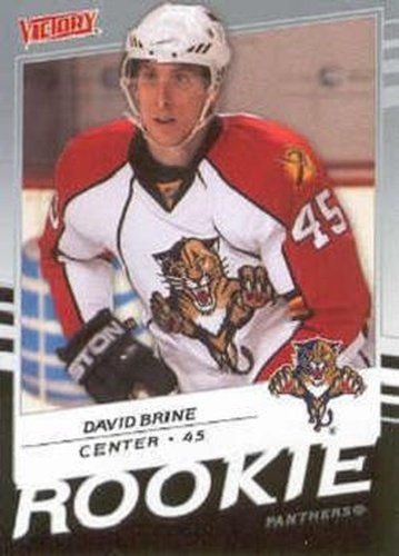 #231 David Brine - Florida Panthers - 2008-09 Upper Deck Victory Hockey