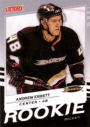 #236 Andrew Ebbett - Anaheim Ducks - 2008-09 Upper Deck Victory Hockey