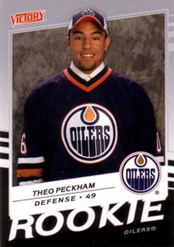 #239 Theo Peckham - Edmonton Oilers - 2008-09 Upper Deck Victory Hockey