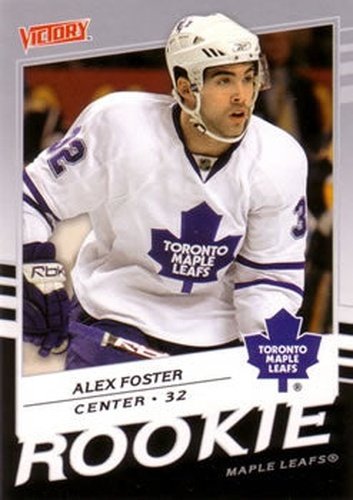 #244 Alex Foster - Toronto Maple Leafs - 2008-09 Upper Deck Victory Hockey