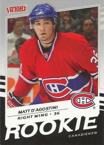 #248 Matt D'Agostini - Montreal Canadiens - 2008-09 Upper Deck Victory Hockey