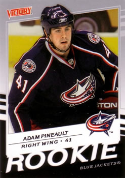 #249 Adam Pineault - Columbus Blue Jackets - 2008-09 Upper Deck Victory Hockey