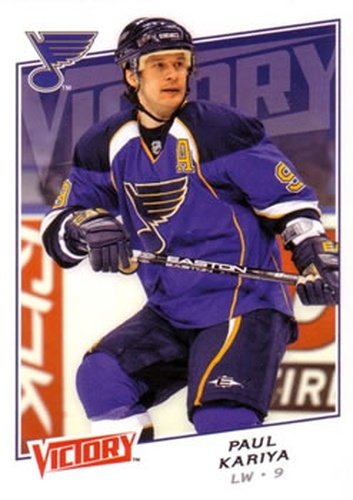 #26 Paul Kariya - St. Louis Blues - 2008-09 Upper Deck Victory Hockey