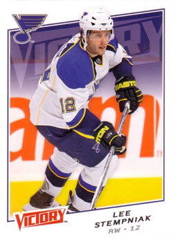 #28 Lee Stempniak - St. Louis Blues - 2008-09 Upper Deck Victory Hockey