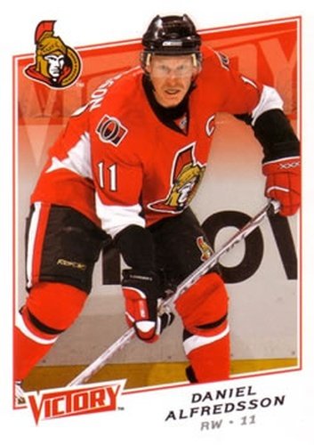 #58 Daniel Alfredsson - Ottawa Senators - 2008-09 Upper Deck Victory Hockey
