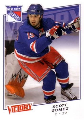 #65 Scott Gomez - New York Rangers - 2008-09 Upper Deck Victory Hockey