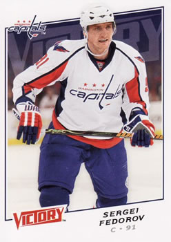 #6 Sergei Fedorov - Washington Capitals - 2008-09 Upper Deck Victory Hockey