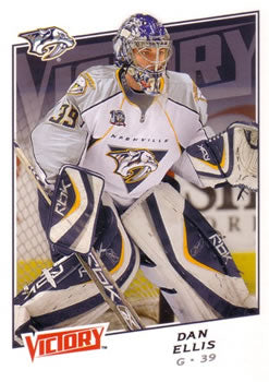 #84 Dan Ellis - Nashville Predators - 2008-09 Upper Deck Victory Hockey