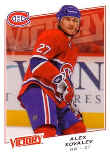 #94 Alex Kovalev - Montreal Canadiens - 2008-09 Upper Deck Victory Hockey