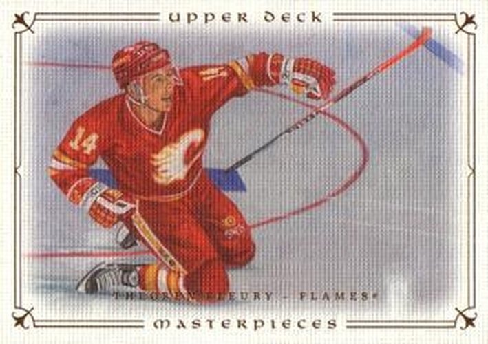 #16 Theoren Fleury - Calgary Flames - 2008-09 Upper Deck Masterpieces Hockey