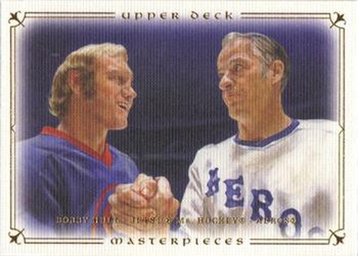 #28 Bobby Hull / Gordie Howe - Winnipeg Jets / Houston Aeros - 2008-09 Upper Deck Masterpieces Hockey