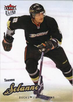 #105 Teemu Selanne - Anaheim Ducks - 2008-09 Ultra Hockey