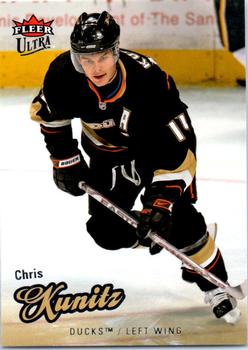 #107 Chris Kunitz - Anaheim Ducks - 2008-09 Ultra Hockey