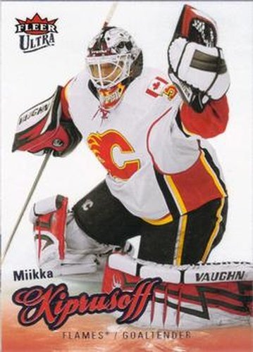 #109 Miikka Kiprusoff - Calgary Flames - 2008-09 Ultra Hockey