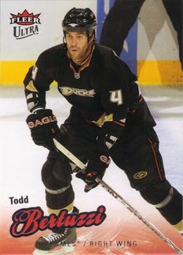 #114 Todd Bertuzzi - Calgary Flames - 2008-09 Ultra Hockey