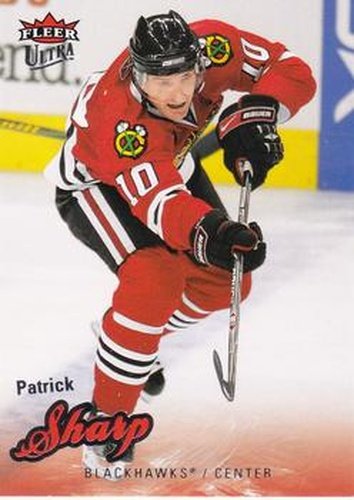 #119 Patrick Sharp - Chicago Blackhawks - 2008-09 Ultra Hockey