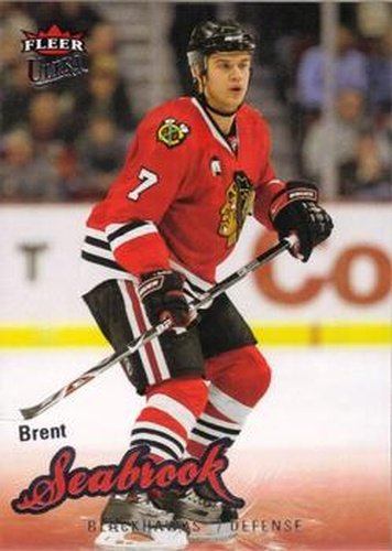 #120 Brent Seabrook - Chicago Blackhawks - 2008-09 Ultra Hockey