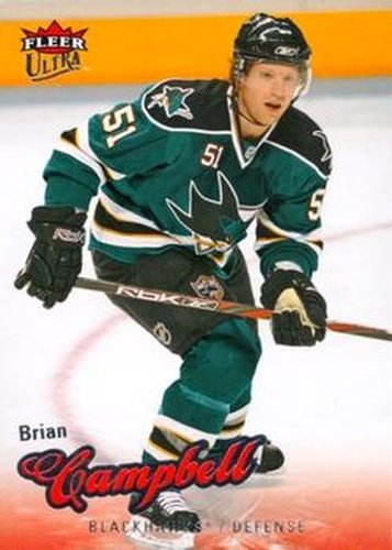 #124 Brian Campbell - Chicago Blackhawks - 2008-09 Ultra Hockey