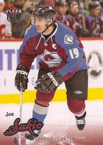 #126 Joe Sakic - Colorado Avalanche - 2008-09 Ultra Hockey
