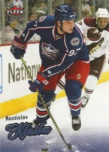#134 Rostislav Klesla - Columbus Blue Jackets - 2008-09 Ultra Hockey