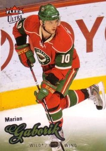 #164 Marian Gaborik - Minnesota Wild - 2008-09 Ultra Hockey
