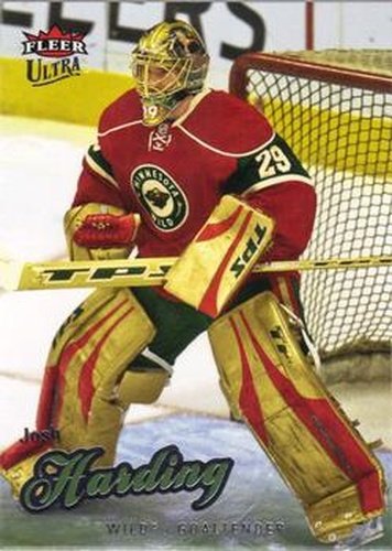 #168 Josh Harding - Minnesota Wild - 2008-09 Ultra Hockey