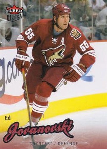 #179 Ed Jovanovski - Phoenix Coyotes - 2008-09 Ultra Hockey