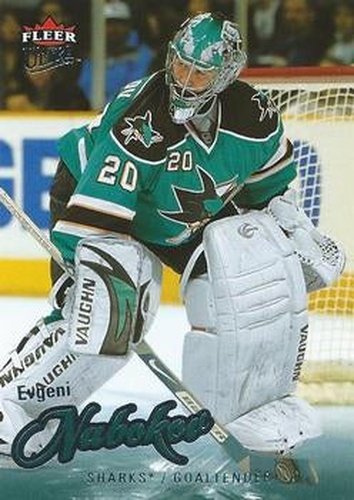 #183 Evgeni Nabokov - San Jose Sharks - 2008-09 Ultra Hockey