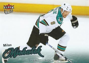 #185 Milan Michalek - San Jose Sharks - 2008-09 Ultra Hockey