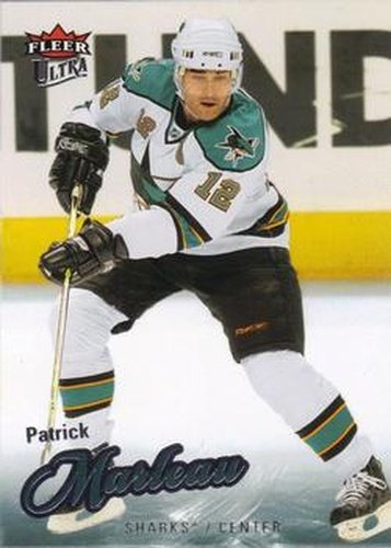 #187 Patrick Marleau - San Jose Sharks - 2008-09 Ultra Hockey