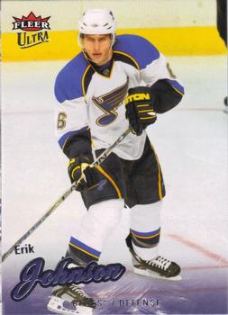 #190 Erik Johnson - St. Louis Blues - 2008-09 Ultra Hockey