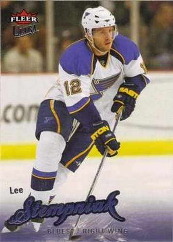 #192 Lee Stempniak - St. Louis Blues - 2008-09 Ultra Hockey