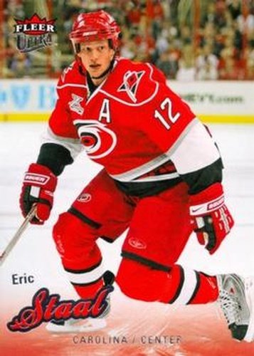 #21 Eric Staal - Carolina Hurricanes - 2008-09 Ultra Hockey