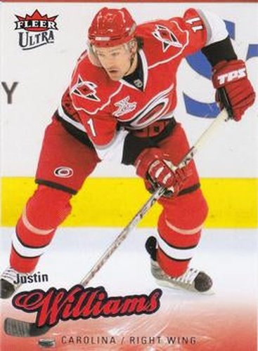 #24 Justin Williams - Carolina Hurricanes - 2008-09 Ultra Hockey