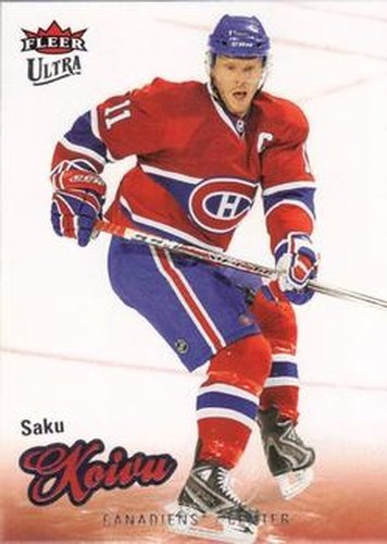 #32 Saku Koivu - Montreal Canadiens - 2008-09 Ultra Hockey