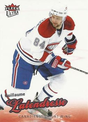 #39 Guillaume Latendresse - Montreal Canadiens - 2008-09 Ultra Hockey