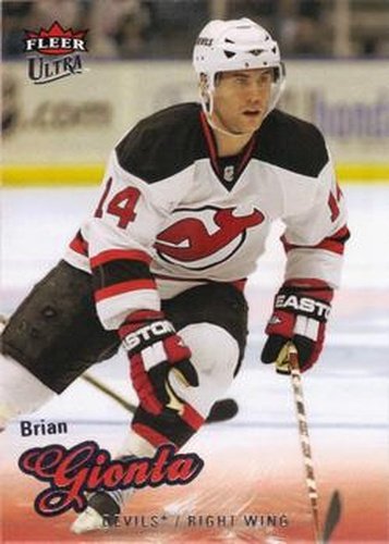 #43 Brian Gionta - New Jersey Devils - 2008-09 Ultra Hockey