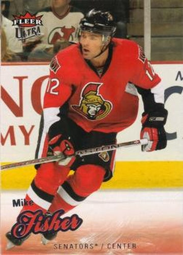 #63 Mike Fisher - Ottawa Senators - 2008-09 Ultra Hockey
