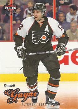 #70 Simon Gagne - Philadelphia Flyers - 2008-09 Ultra Hockey