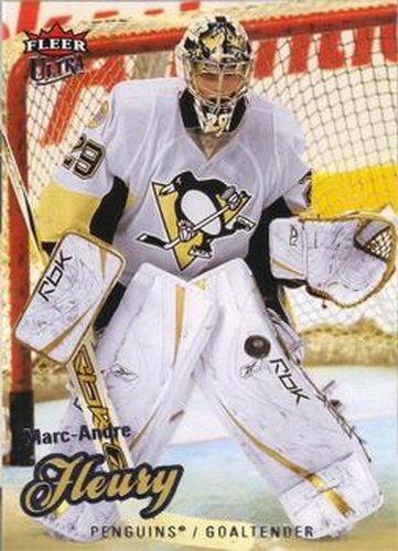 #75 Marc-Andre Fleury - Pittsburgh Penguins - 2008-09 Ultra Hockey