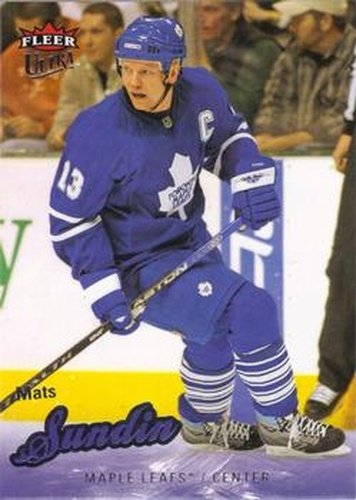 #89 Mats Sundin - Toronto Maple Leafs - 2008-09 Ultra Hockey