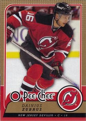 #103 Dainius Zubrus - New Jersey Devils - 2008-09 O-Pee-Chee Hockey