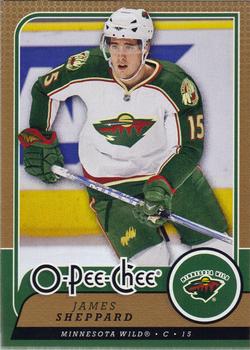 #105 James Sheppard - Minnesota Wild - 2008-09 O-Pee-Chee Hockey