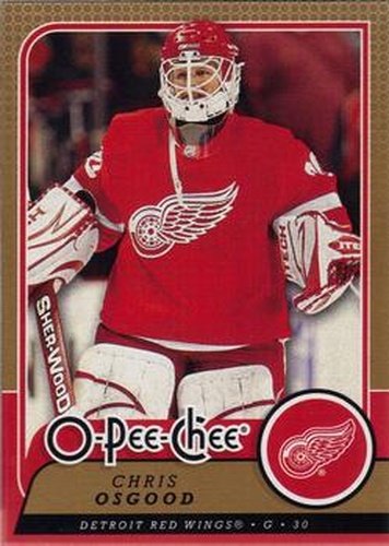 #107 Chris Osgood - Detroit Red Wings - 2008-09 O-Pee-Chee Hockey