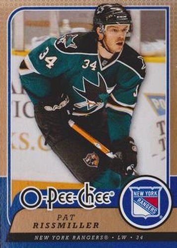 #117 Pat Rissmiller - New York Rangers - 2008-09 O-Pee-Chee Hockey