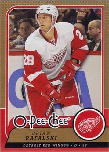 #124 Brian Rafalski - Detroit Red Wings - 2008-09 O-Pee-Chee Hockey