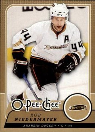 #125 Rob Niedermayer - Anaheim Ducks - 2008-09 O-Pee-Chee Hockey