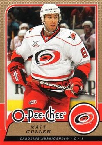 #127 Matt Cullen - Carolina Hurricanes - 2008-09 O-Pee-Chee Hockey