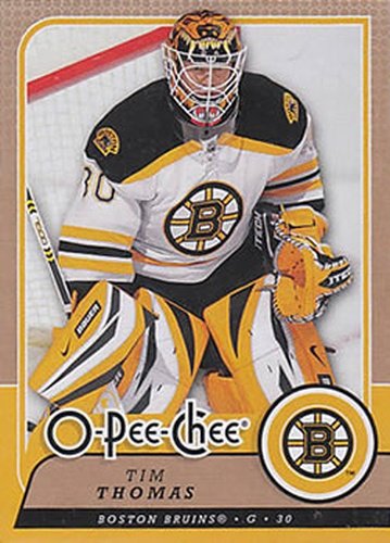 #128 Tim Thomas - Boston Bruins - 2008-09 O-Pee-Chee Hockey